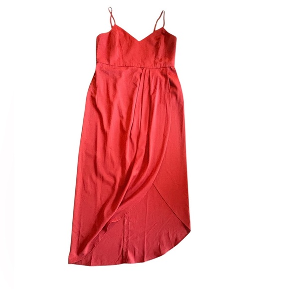 NWT Lulu’s Reinette Red Tulip Dress - Picture 2 of 8